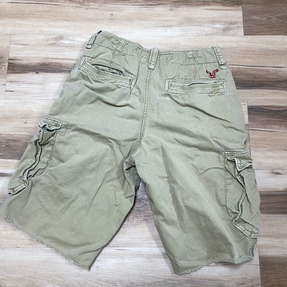 American Eagle Outfitters Mens Cargo Shorts Size 28 Longboard Cotton Cutoffs - Picture 7 of 8